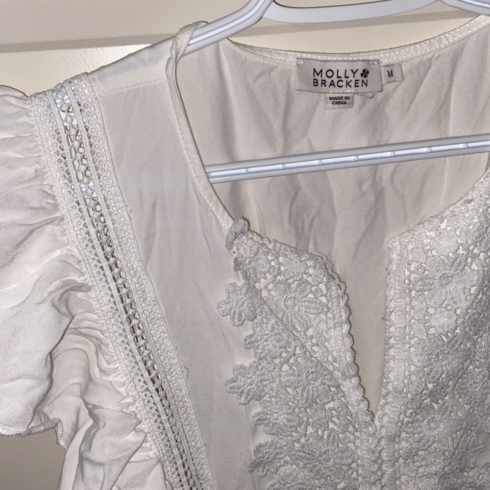 Molly Bracken š White Floral Embroidered Dress - Picture 6 of 7